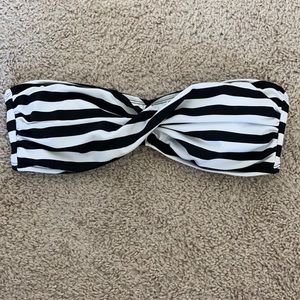 Target strapless bikini striped top